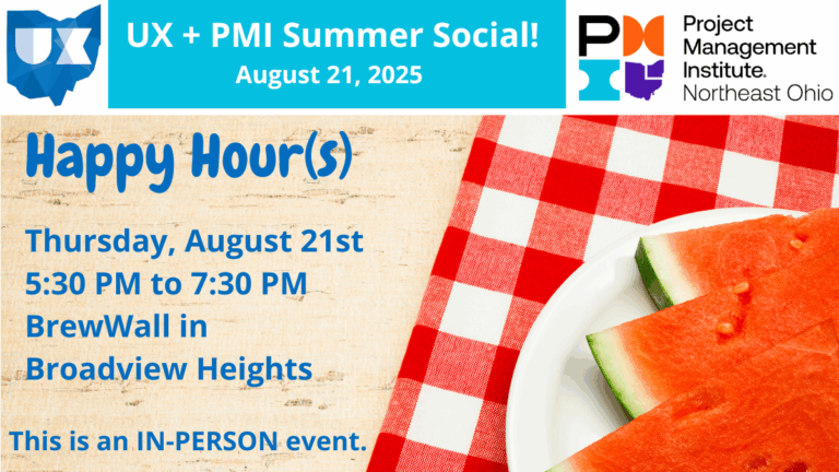 UX and PMI NEO Summer Social