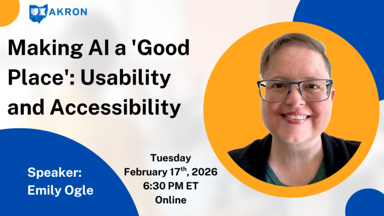 Making AI a 'Good Place': Usability and Accessibility with Emily Ogle